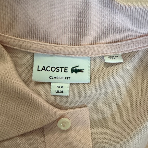 Lacoste Men's Soft Pink Polo Shirt - Picture 2 of 2